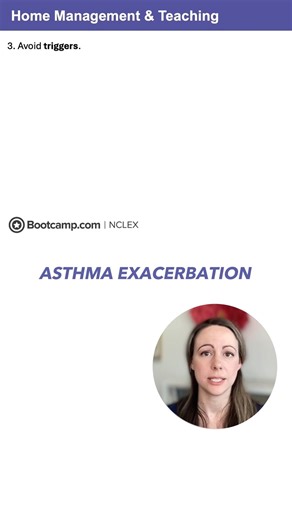 Comment "Crash Course" to get our high-yield full crash course video about Asthma. #NCLEX #nursingstudent #nursingschool | NCLEX Bootcamp