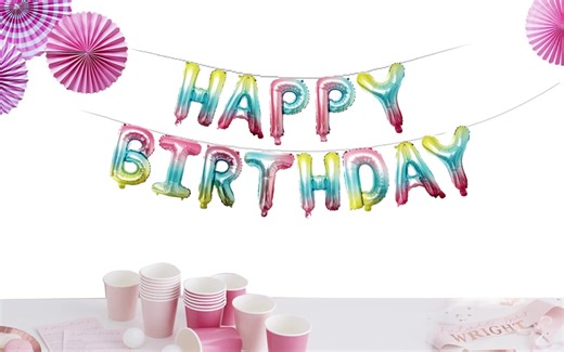 Happy birthday foil balloon set #balloon #balloonwholesales #balloonsupply #ballonmanufacture #foilballoon