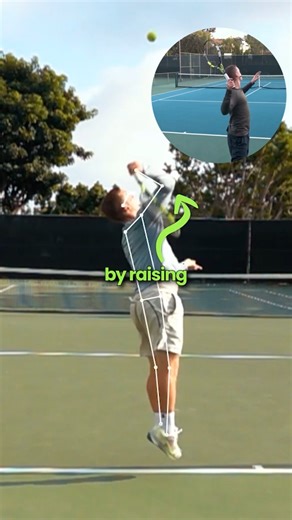 The 1 Serve Move That Instantly Fixes a Wristy or Painful Swing 🎯 (Elbow‑Up Power Trick) #tennis