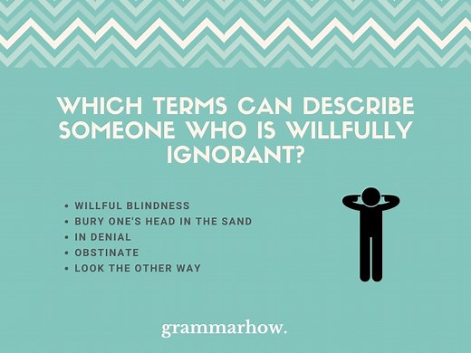 5 Good Synonyms For Willful Ignorance (And What It Means)