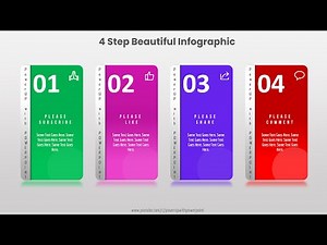 3.Create 4 Step RECTANGULAR infographic|Powerpoint Presentations|Graphic Design|Free Template