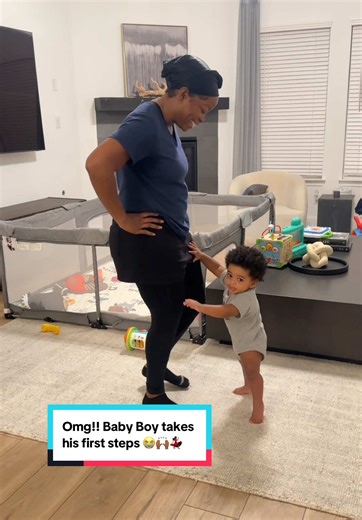 Baby Boy Takes First Steps at One Year Old