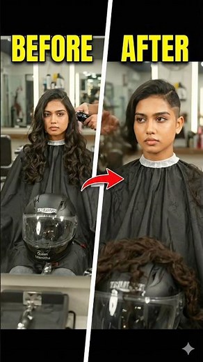 She Actually Did It... The Ultimate Hair Makeover 🔥#hair #haircut #haircutting #shorthaircut
