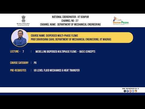 Lec 07: Modelling Dispersed Multiphase Flows — Basic Concepts