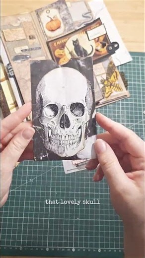 Day S #spookyabc2025 ‪@CraftybyToni‬ #halloweeneveryday #junkjournal #scrapbooking