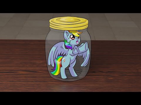 Placing Rainbow Dash Inside a Jar