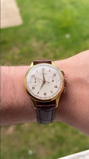 Vintage 1950s Chronograph!! #watchmaking #horology #watches #swiss