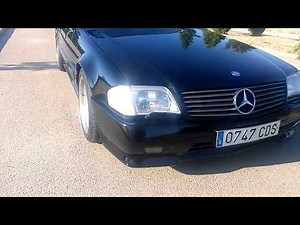 Black sl r129 AMG V8 exhaust sound