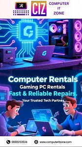 💻 Computer IT Zone – Your Complete PC Solution! Need a PC on rent or facing computer issues? We’ve got you covered! ✅ PC & Laptop Rental (Home, Office, Events) ✅ Expert PC / Laptop Repair ✅ Hardware & Software Support ✅ Fast Service • Affordable Rates ✅ All Brands Supported 📞 08882133534 🌐 www.computeritzone.com Your trusted tech partner for rentals & repairs — quick, reliable, and hassle-free! #ComputerITZone #PCRental #LaptopRental #ComputerRepair #PCRepair #ITSupport #TechServices #OfficeI