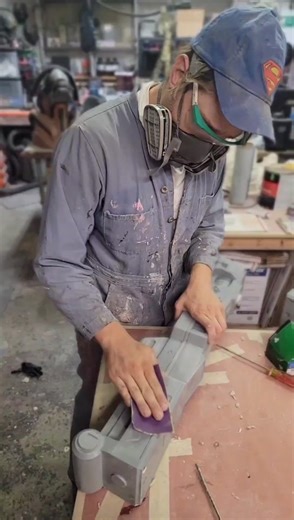 Making props is all about sanding#movieprops #behindthescenes #3dprinting #artistsoftiktok #cosplay