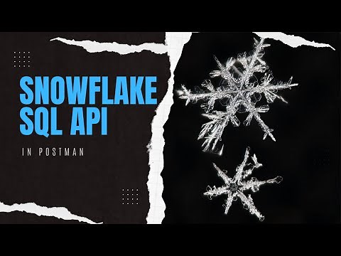 Get started with Snowflake SQL API in Postman