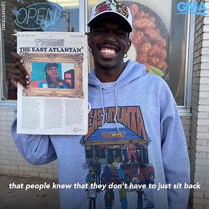 "They don't have to just sit back and let gentrification win." Teacher Najee Fareed, 24, created a clothing line and newspaper to uplift his beloved East Atlanta while also providing information on how the community can halt gentrification. https://gma.abc/2ZucFmm | Good Morning America