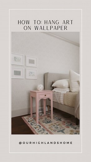 fena | diy + design on Instagram: "comment HOW TO to get a link to the monkey hooks we used! this pack has three different weight limits. hanging anything on wallpapered walls is always the scariest part of wallpapering. these monkey hooks allow you to make the smallest hole so you aren’t having to patch up screw holes. cut a V shape into the paper, pull it down, and insert the hook. the V cut allows you to add a little paste and recover the area w out anyone noticing. ✨make sure you’re followin