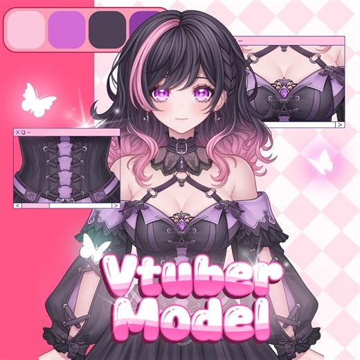 Custom Anime Vtuber Model: Live2d Character Design & Rigging - Etsy