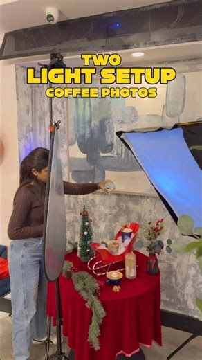 TWO LIGHT SETUP FOR COFFEE PHOTOGRAPHY #foodphotography #coffee