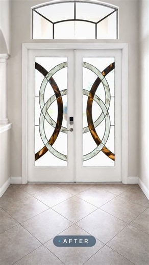 Before & After: Custom Glass Entry Door Transformation | Circle Design