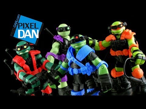 Nickelodeon Teenage Mutant Ninja Turtles Stealth Tech Figures Video Review
