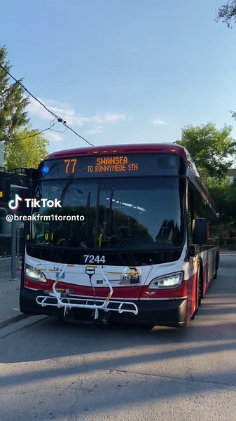 Sunday Shenanigans TTC #7244 On Swansea #toronto #fyp #torontobuses #busesoftiktok #runnymede #swansea #queensway #newflyer #mtdennis #takethettc #ttc #CapCut #foryoupage