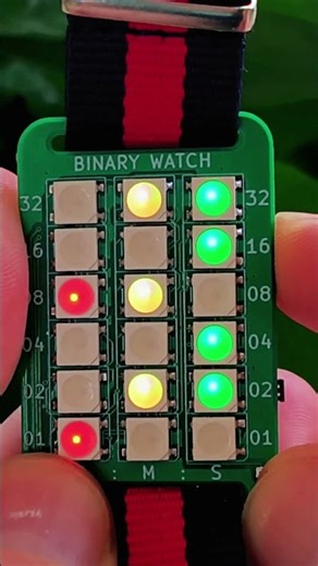 A watch for Nerds: (Binary Watch With USB-C) #arduino