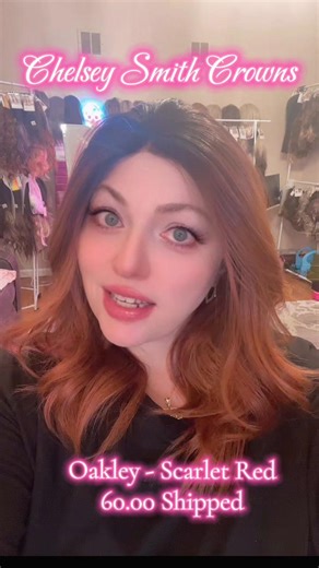 Chelsey Smith Crowns. Oakley Scarlet Red. 60.00 Shipped. Non-negotiable. No holdings. Payment expected within 30 min. Accept Cashapp, Venmo, Zelle. Direct Message me. #chelseysmithcrownsdestash #CSCdestash #wigcommunity #wigsistersforlife #wigtok