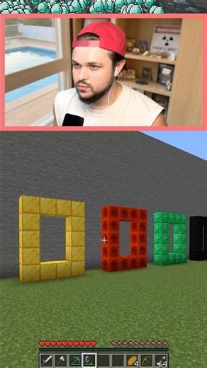 I Opened EVERY Portal In Minecraft… 👁️ - Minecraft Animation #shorts