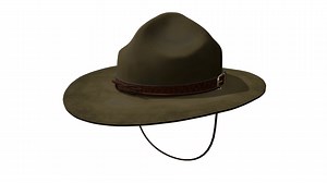 Scout Hat - Campaign Hat - Buy Royalty Free 3D model by Davide Specchi (@Davide.Specchi)