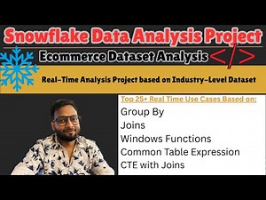 Snowflake Data Analysis Project | Top 25+ Real-Time Analysis | Ecommerce Dataset Analysis