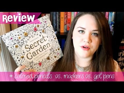 Adult Coloring Book Review & What I Color With - Secret Garden by Johanna Basford