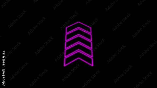 Animated arrows for the overlay video layer.arrow loading bar background animation.