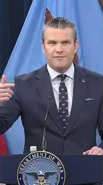 Sec. Hegseth & Gen. Caine Pentagon Press Briefing (March 13) - Short 4 #shorts