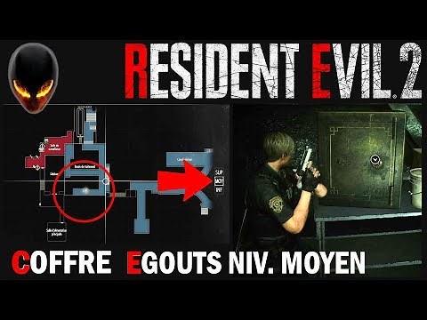 RESIDENT EVIL 2 Code Coffre du Niveau Moyen section Egouts / Crosse Fusil