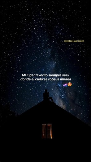 🌌 𝙈𝙞 𝙡𝙪𝙜𝙖𝙧 𝙛𝙖𝙫𝙤𝙧𝙞𝙩𝙤 𝙨𝙞𝙚𝙢𝙥𝙧𝙚 𝙨𝙚𝙧á 𝙙𝙤𝙣𝙙𝙚 𝙚𝙡 𝙘𝙞𝙚𝙡𝙤 𝙨𝙚 𝙧𝙤𝙗𝙚 𝙡𝙖 𝙢𝙞𝙧𝙖𝙙𝙖. 💫