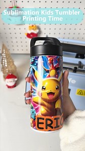 ⚡🐾 Sublimation Kids Tumblers — Easy Tips for Perfect Prints! Featuring today’s design: Pikachu personalized name ⚡💛 🔥 TIP 1: Measure for Perfect Placement Kids tumblers are smaller, so make sure your wrap size is accurate. A good fit = no wrinkles no ghosting! 🔥 TIP 2: Secure the Seam Extra Tight Because of the curve, add heat tape along the entire seam top and bottom. This keeps the name crisp and Pikachu bright! 🔥 TIP 3: Use the Tumbler Heat Press for Printing Roate it print one more time