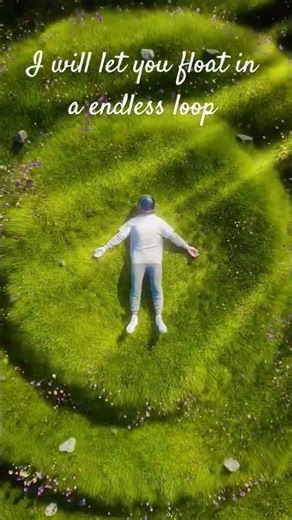 Floating in Infinity (Relaxing Physics Loop) #physics #motivation #feynman #illusion #asmr