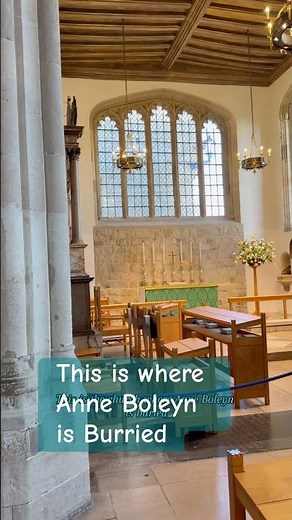Anne Boleyn is buried here, the chapel royal of St Peter ad Vincula. #history #anneboleyn #henryviii