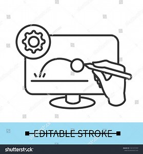 Animated Video Clip Icon Pictogram Hand Stock Vector (Royalty Free) 1761373187 | Shutterstock
