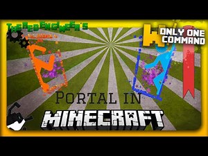 Portal gun in Minecraft Vanilla with only one command block