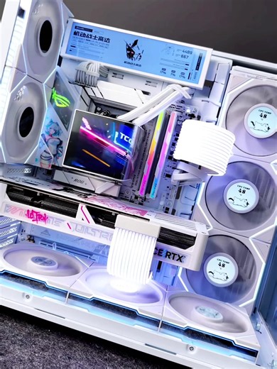 White Lian Li O11 Vision Compact PC Build — R7 9800X3D RTX 5070 Ti