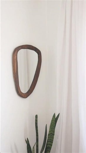 Rustic Frame Mirror #interiordecor #woodwork #diy #homedecor #homestyling #woodworking