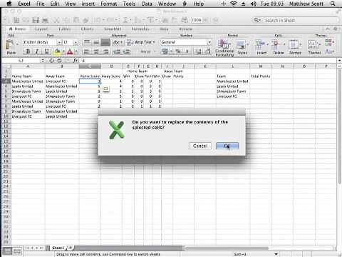 Excel: Sports League I
