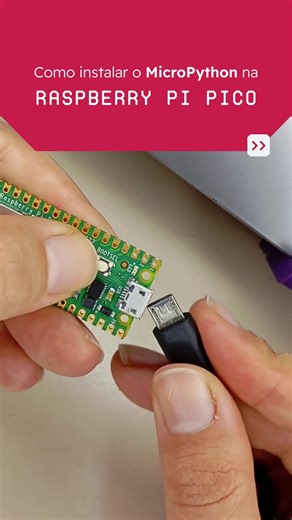 MakerHero on Instagram: "Descubra como instalar o Micropython na sua Raspberry Pi Pico! No vídeo de hoje, te mostramos passo a passo como instalar o MicroPython na sua Pico para dar os primeiros comandos! ⚡ E se você quer ir além e dominar o MicroPython de verdade, dá uma olhada no nosso Curso de MicroPython! 👉 Link do curso na bio! 💡 Transforme sua Pico e crie projetos eletrônicos! #RaspberryPiPico #MicroPython #Maker #Eletrônica #Robótica #Projetos #MakerHero"