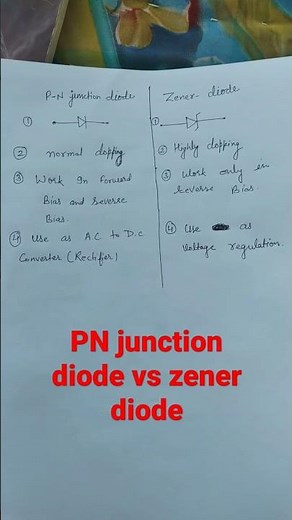 pn junction diode vs zener diode #class12physics