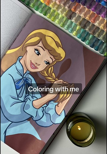 Coloring Cinderella with GuangNa & Languo