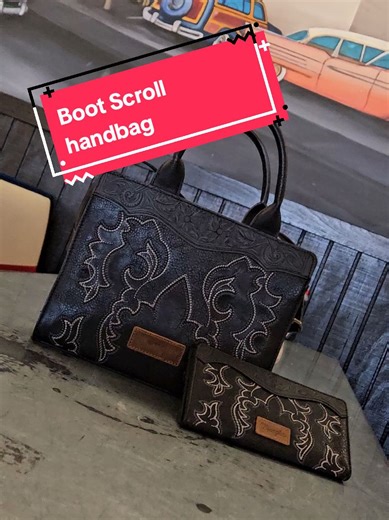 Boot Scroll Handbag: A Stylish Western Accessory