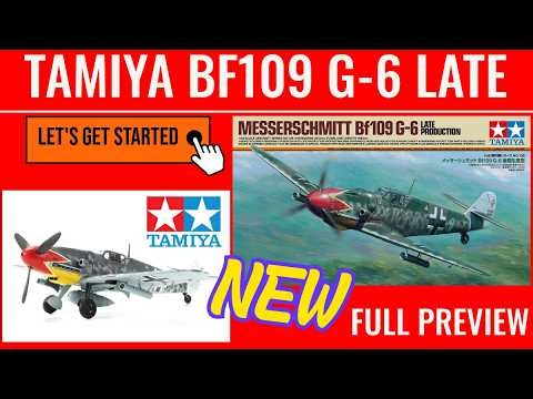 New Tamiya Messererschmitt BF109 G-6 Late production