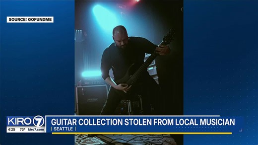 VIDEO: Local musician's guitar collection stolen