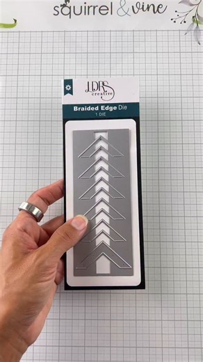 Are you a fan of Clean And Simple cards but struggle with lots of white space? Why not try the Braided Edge diecut to add some cutting edge detail to your card design? (See what we did there?? 👀) #ldrscreative #diecutting #cardmaking #cardmakingideas #cleanandsimple | LDRS Creative