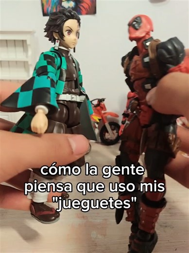 me tomo mucho tiempo 😓😓😓#deadpool #tanjiro #stopmotion #pelea #parati
