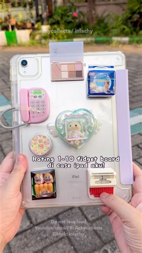 Rating 1–10 fidget board di case ipad aku #fidgetboard #toys #mainan #squishy