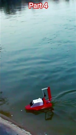 Test RC Boat at the Lake! 🚤🔥 part 4 #shorts
